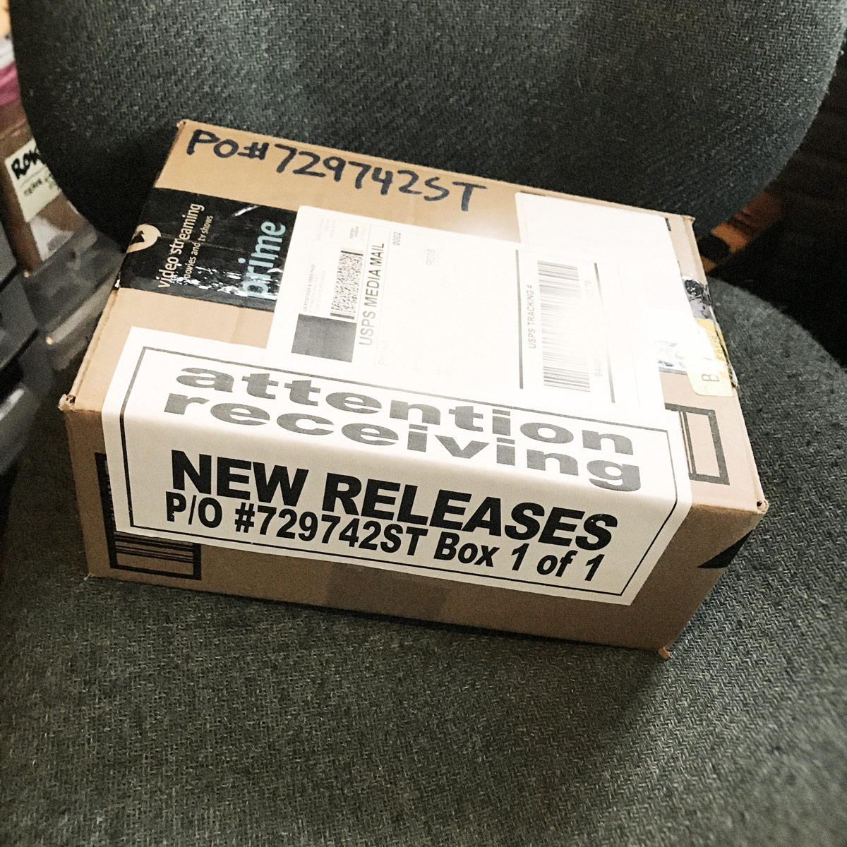 ProjektRecords's tweet photo. A small box with 21 CDs going to Projekt's distributor. #AllianceEntertainment https://t.co/0ZFiNkErsY