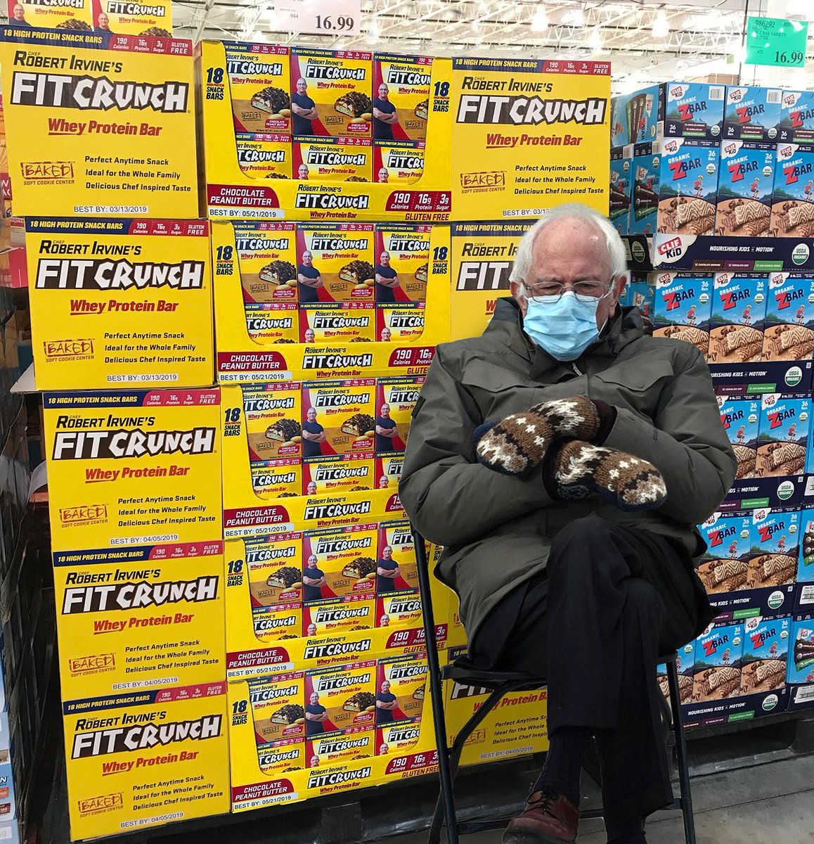 FitCrunchBars's tweet photo. Waiting for the February $5 off deal at Costco #BernieSanders #Memes https://t.co/BzCWrn1aXT