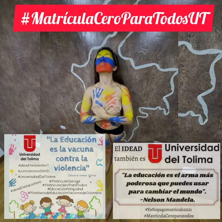 SaraMaritzaSal2's tweet photo. Todos somos Universidad del Tolima
Iván Duque @ClaraLuzRoldan @uni_tolima
Universidad Del Tolima Cread Cali Instituto de Educación a Distancia - UT Universidad del Tolima Secretaria de Educacion del Distrito Ministerio de Educación Nacional de Colombia gobernación del valle https://t.co/U4flZNFFaF