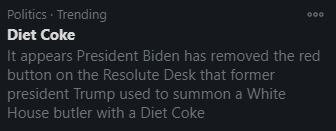 I'M GONNA FUCKING BLACK OUT, WHAT THE FUCK DO YOU MEAN HE HAD A DIET COKE BUTTON?!?!?!?!?!?!?!?!?!?! HELLO?!?!?!?!?!