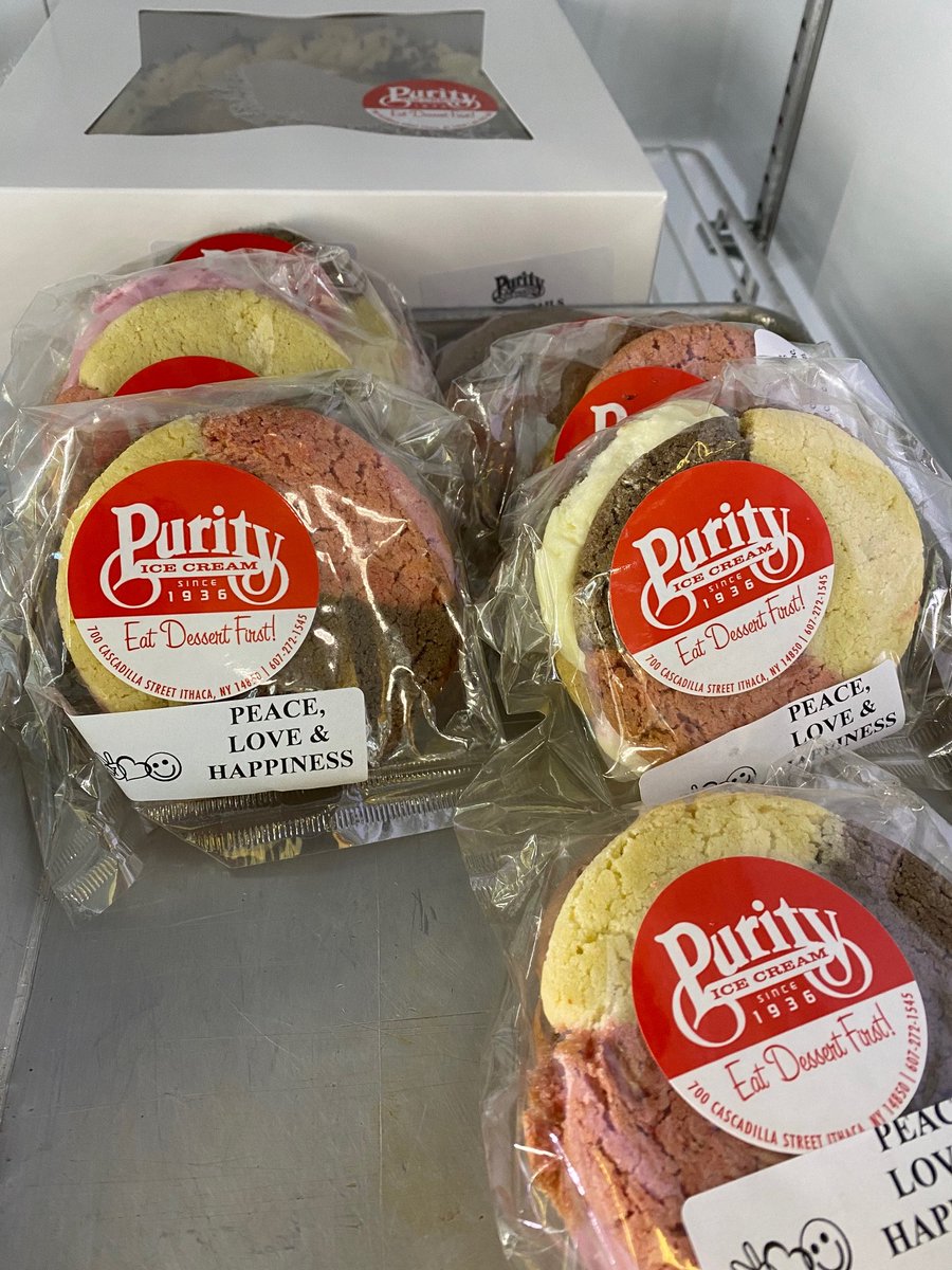 PurityIceCream's tweet photo. Stop in for a Peaceful Ice Cream Sammie.  Celebrating the excitement of the New Year! https://t.co/f7bnTyaTiC