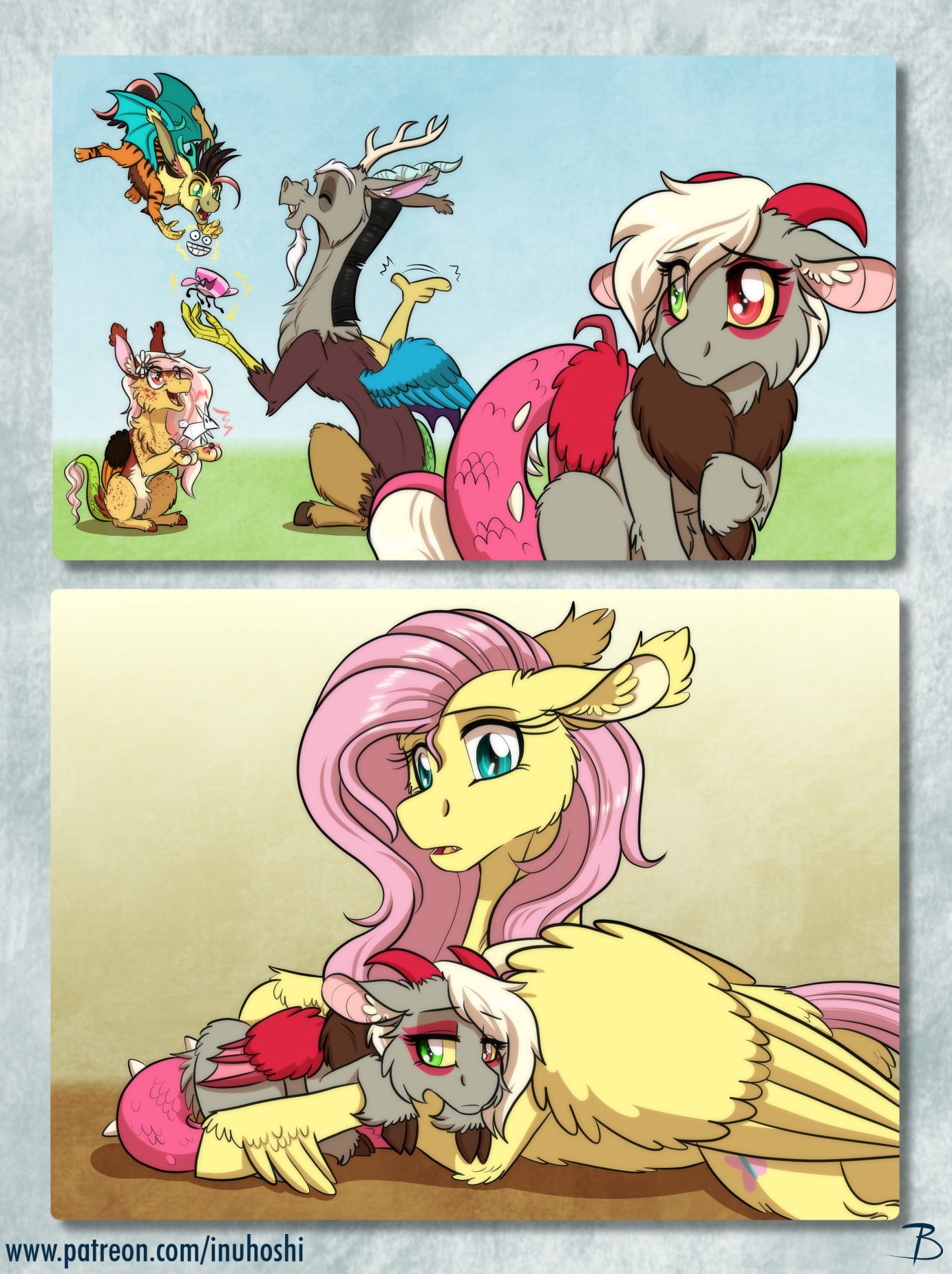 mlp discord and fluttershy kids