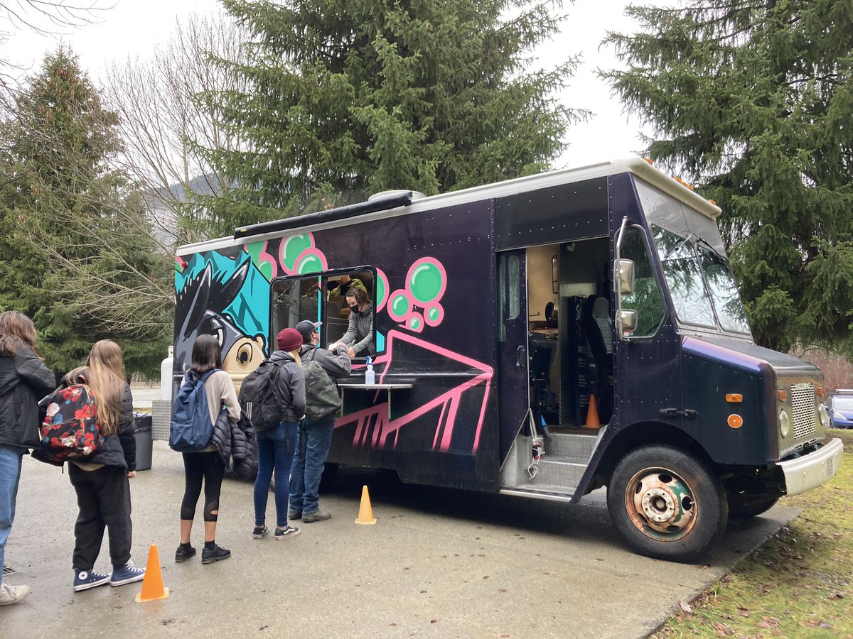 Thank you #TownSquareFoodTruck for providing us with tasty lunches! #hotlunch #loveschoollife