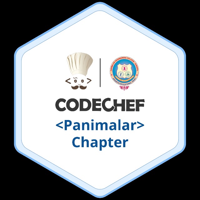 codepanimalar's tweet image. Our official chapter logo👥.
.
.
Follow us for the more updates
#coding #code #codechef 
#coder #chapter #technology