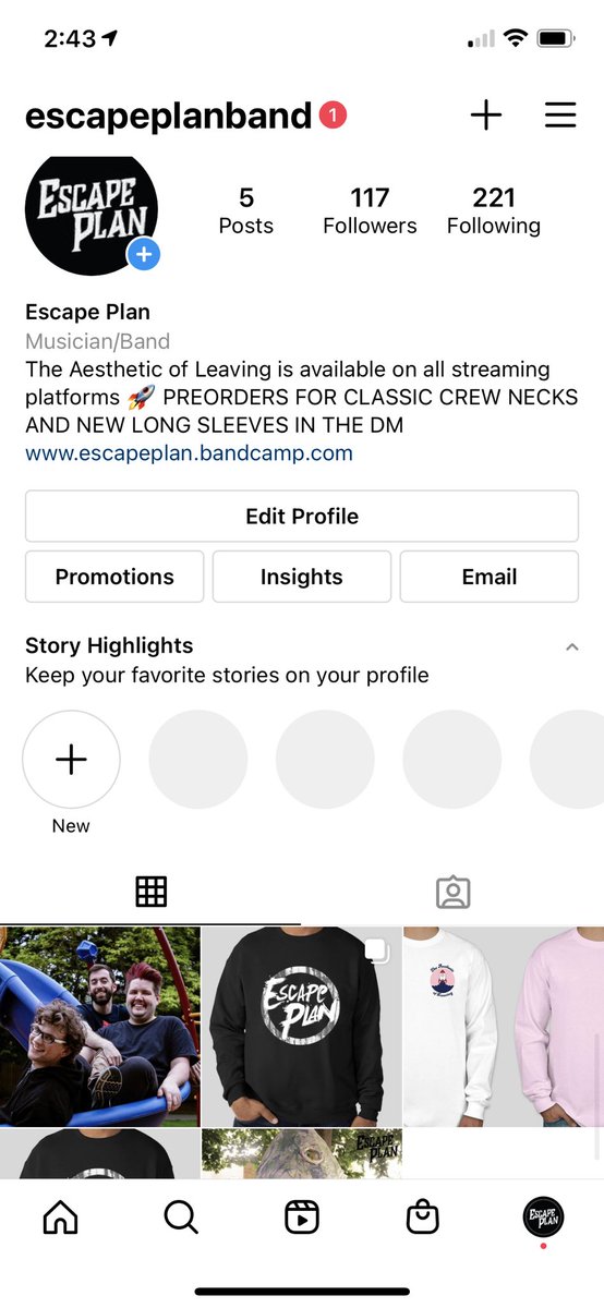 EscapePlanBand's tweet photo. Just a little update, 117 followers! Thank you to everyone who found us, trying to get to 200 by the end of the weekend! Also, we have some 🔥 new merch there up for pre-order! 🎸🥀 https://t.co/1mqeHOFLuU