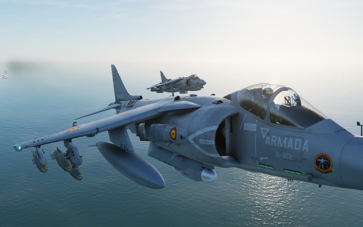NovenaVirtual's tweet photo. Hoy nuestros pilotos #COBRA20 (#Lawyer) Y #COBRA24 (#Tomcatter) han realizado un vuelo a baja cota para el ataque a instalaciones enemigas con bombas mk82-snakeye, se les añadió la dificultad de tener que sortear varias líneas enemigas armadas con manpads y pasar desapercibidos https://t.co/RCdHHCKXWn