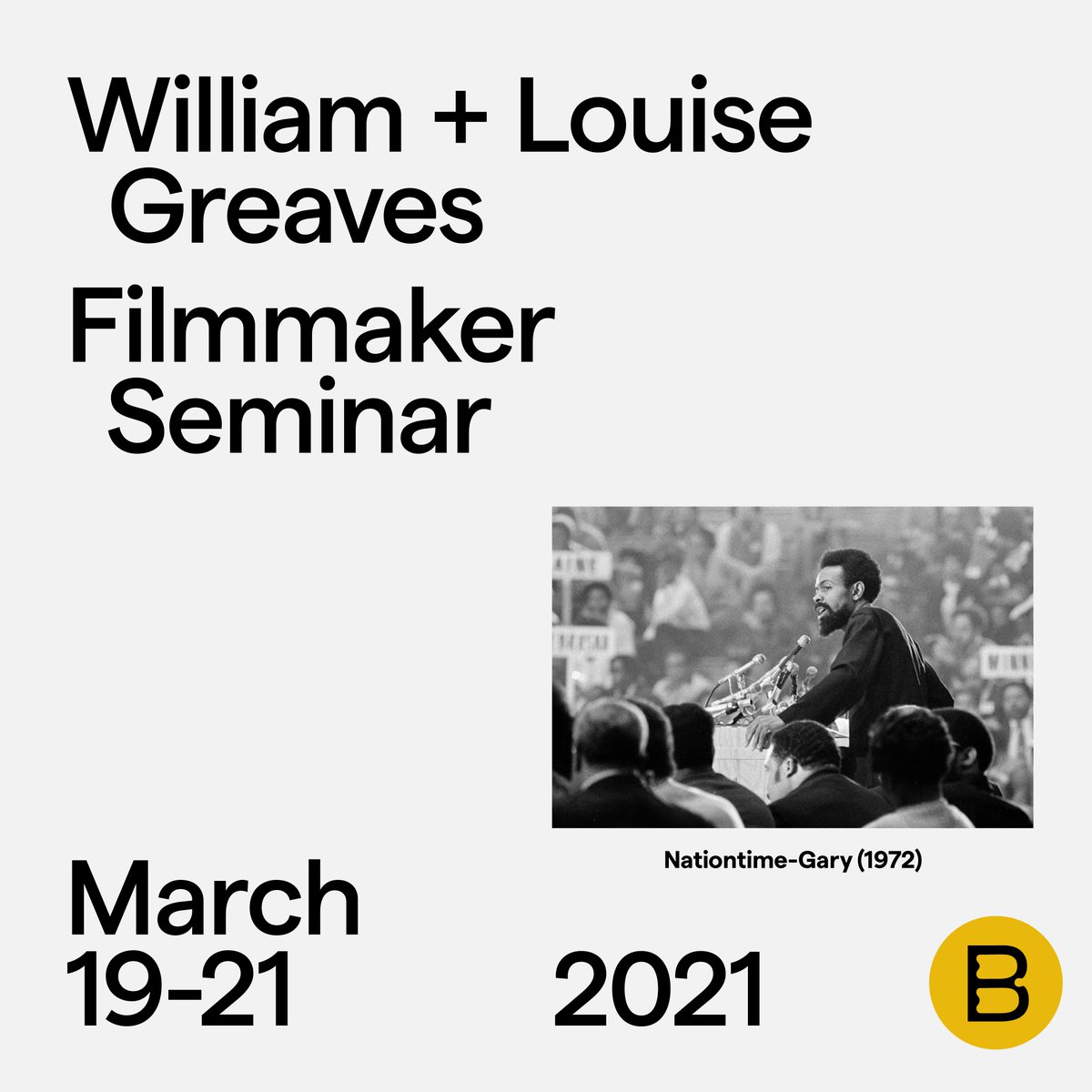 BlackStarFest's tweet photo. Announcing the William and Louise Greaves Filmmaker Seminar! A three-day gathering for Black, Brown, and Indigenous artists working in cinematic realms, hosted by BlackStar. Apply by January 31: https://t.co/Q1KMVnooEy https://t.co/cKkGsbHpQO
