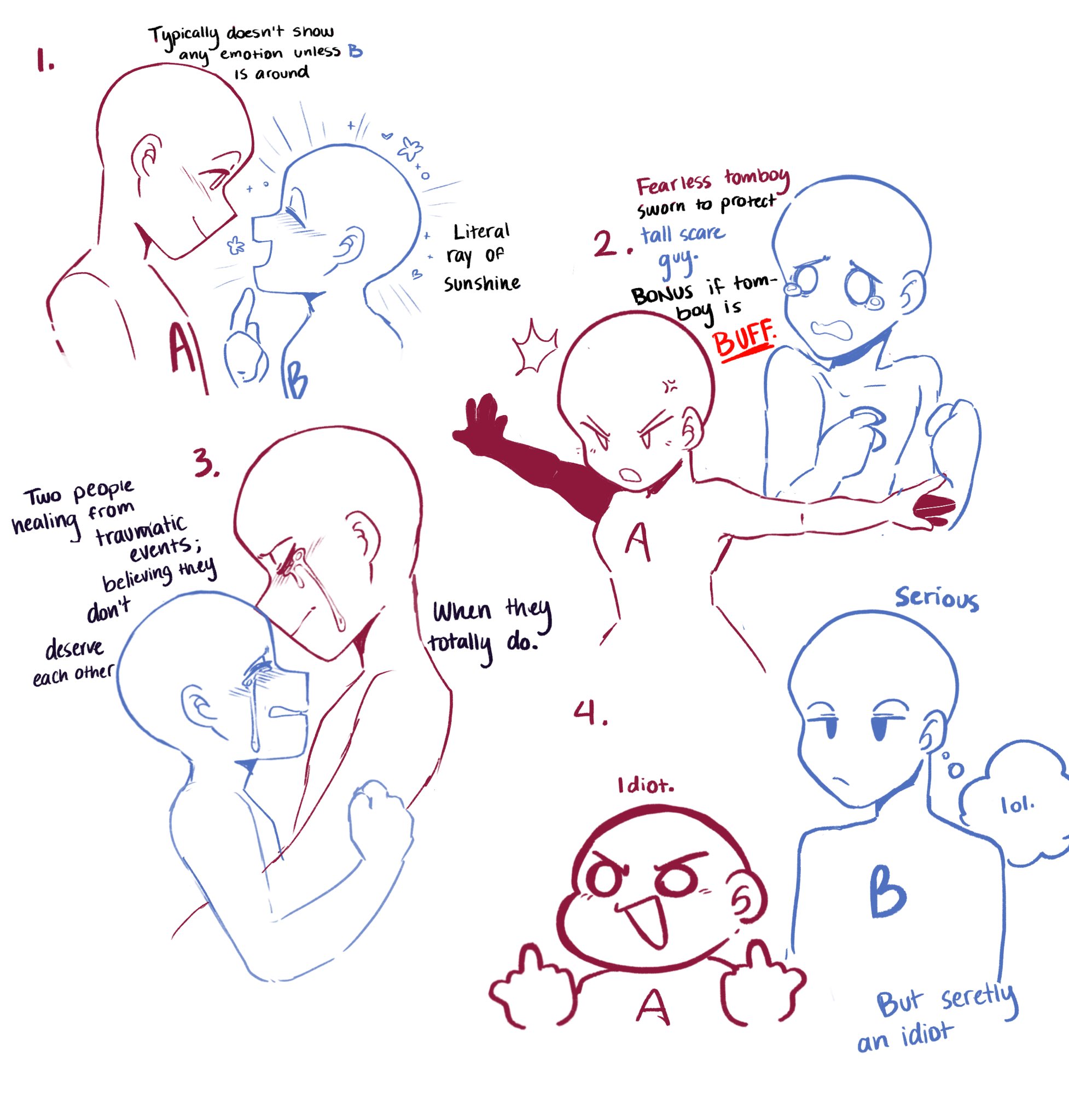 emotions without words — favorite ship dynamics (anime edition) (not an...