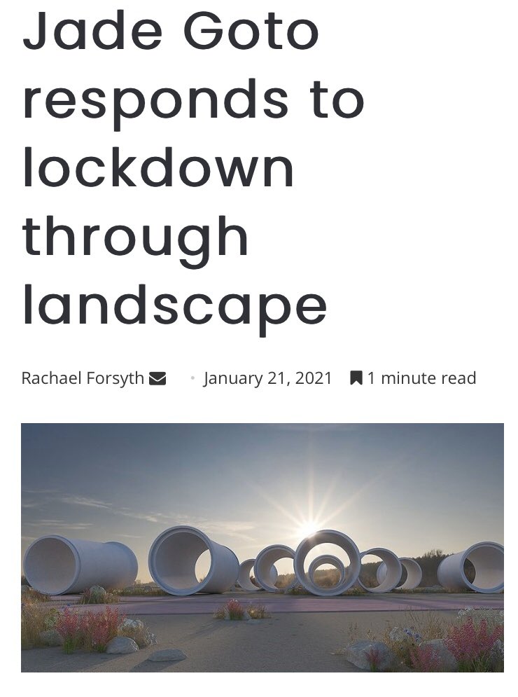 Jade Goto responds to lockdown through landscape prolandscapermagazine.com/?p=83145 via <a href="/prolandscaperjw/">ProLandscaperJW</a>