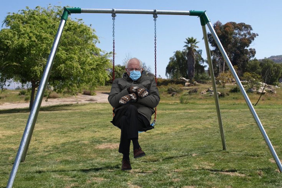 berniewarmhands's tweet photo. bernie waiting to get high with the boys after school #berniesmittens https://t.co/9S92BvRyGm