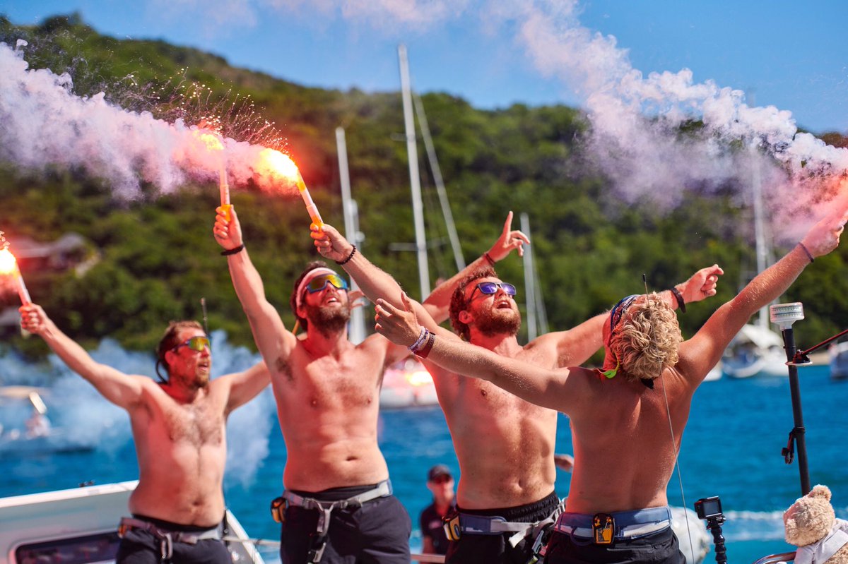 toughestrow's tweet photo. 🎉 OARDACITY FINISH TWAC2020  🎉
@TeamOardacity have competed the @TaliskerWhisky Atlantic Challenge, The World’s Toughest Row!
⁣
They have just rowed 3,000 miles across the Atlantic Ocean in a time of 40 days, 6 hours, 35 minutes.
⁣
Watch their arrival on our Facebook page. https://t.co/ksu6fiJgRp