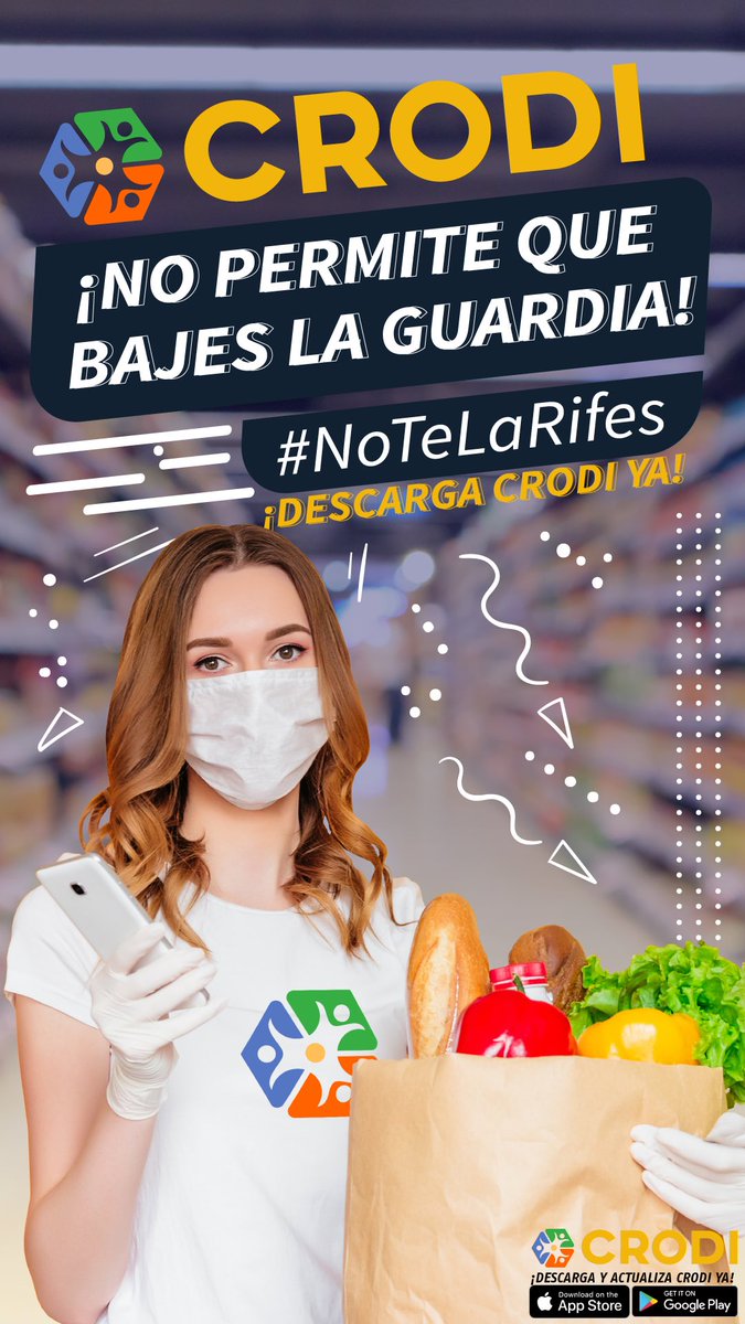 Crodi APP no deja que bajes la guardia y te hace mantener una distancia social inteligente para que #NoTeLaRifes #panama