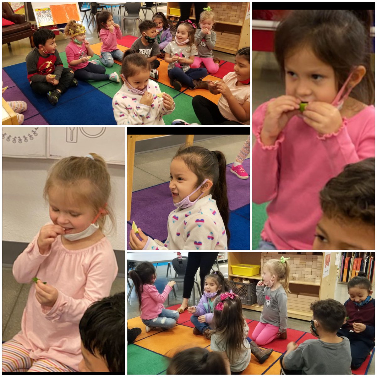 butlerclassroom's tweet photo. PreK gets a chance to use their senses while they learn about some of the foods we will use in upcoming CHEF lessons. #pvlionpride #ecproud https://t.co/Lm1gyhjFiL