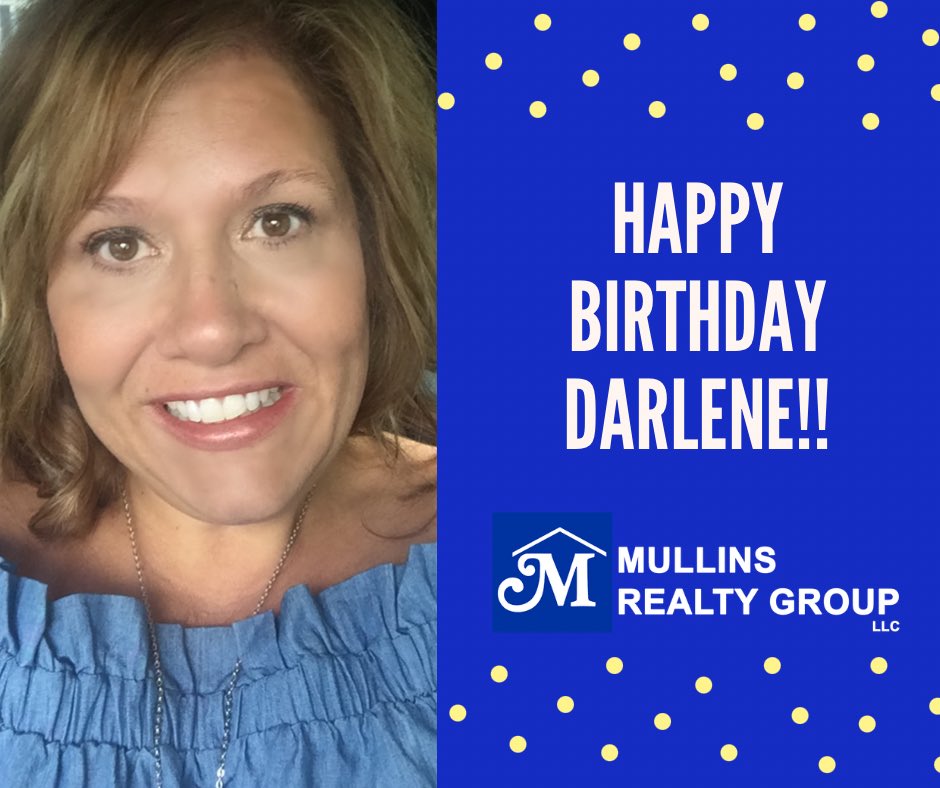 MullinsRealty's tweet photo. Happy Birthday Darlene!! 🥳🥳🥳
Darlene brings laughter and joy to our team! She is a rockstar and has the biggest heart 💛
We hope your day is as fabulous as you! https://t.co/DAjfEK65b1