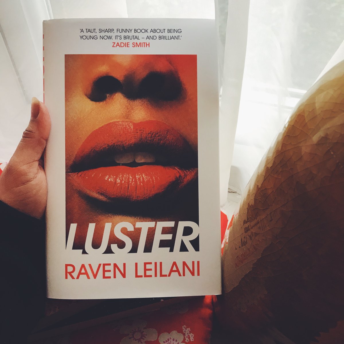 _OurBooks's tweet photo. Happiest of publication days to this number! And what a cracker it is 📚❤️👄
Luster by @RavenLeilani is a brilliant and painfully funny debut that takes us through what it means to be young now (and boy, do we know what a slog that can feel like!). https://t.co/hkDWBsk2Rn
