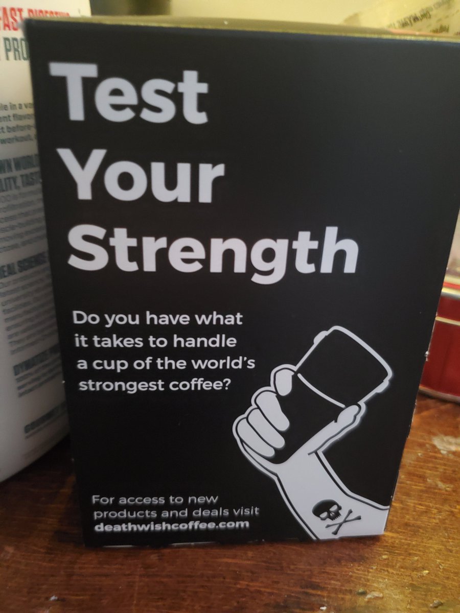 Italianmama3210's tweet photo. Worlds Strongest Coffee? I fell asleep while drinking my second cup of it last night. 🤦‍♀️ Anything stronger than @DeathWishCoffee ? 😭😭 https://t.co/YDkW51lUXO