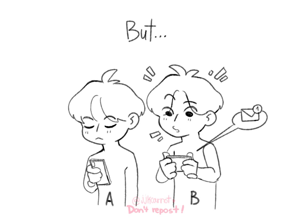 jjkcarrot's tweet photo. ꘎♡━ ship dynamic: A and B's love is quiet for the world but in their own world, love is very loud ━♡꘎ https://t.co/huQJ5YHMzf