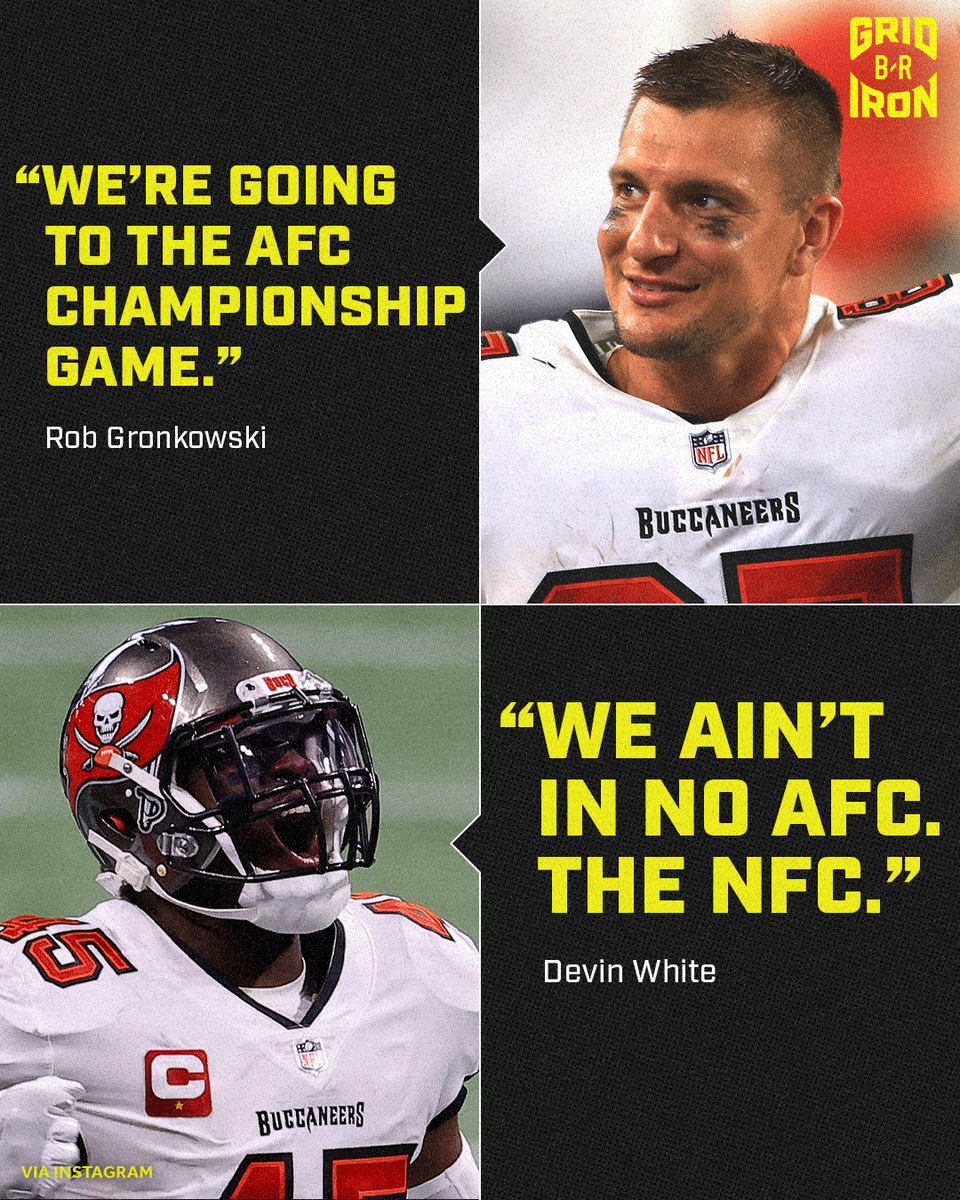 brgridiron's tweet photo. Gronk is too used to all those AFC championships 🤣 https://t.co/15t0KPqxvk