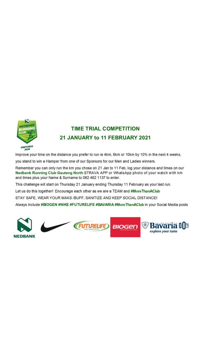 taddythompson2's tweet photo. My first virtual time trial challenge🕺 @Nedbank_RC sponsored @BiogenSA @futurelifeza @Nike and @bavaria_za #itsmorethanaclub https://t.co/ucZWNfzlFy