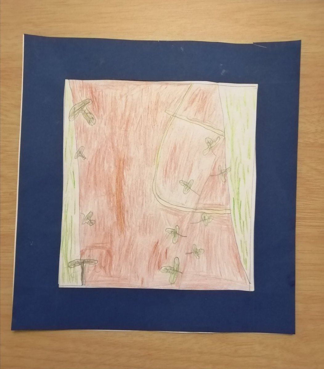 honour_kerry's tweet photo. @MissLilley1 Forest school. Framed picture. https://t.co/PyAdMoMxy7