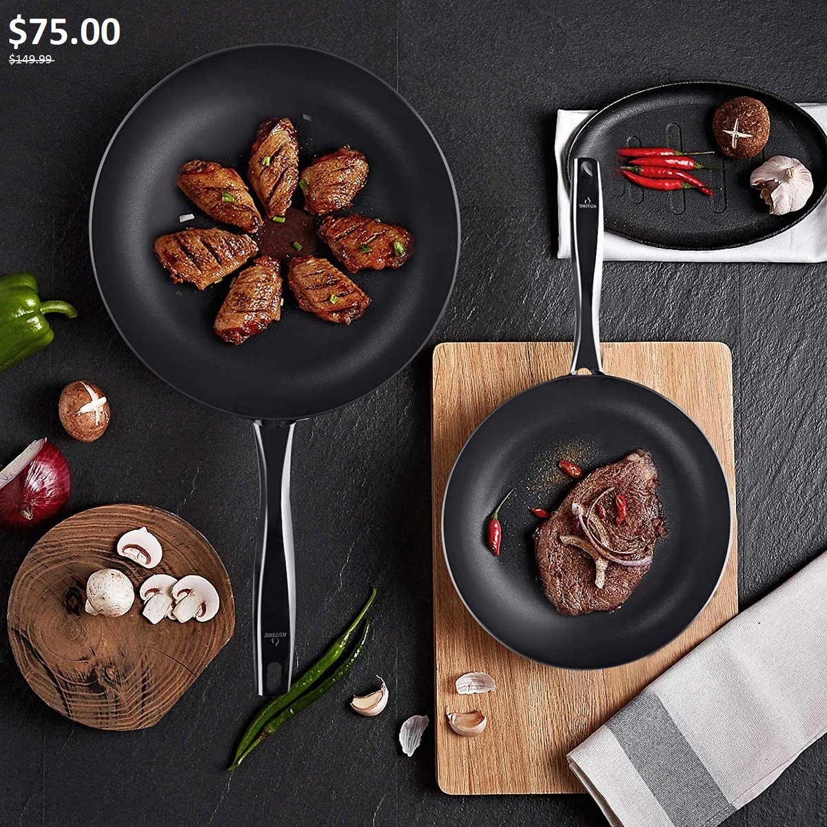 🔥13pcs Hard Anodized Cookware Set🔥⠀
✅50% #OFF⠀
✅Discount Price: $75.00, Original price: $149.99
✅Expire Date: Jan 31th. 8am EST⠀
Vipon Link👉👉bit.ly/2NpFnje