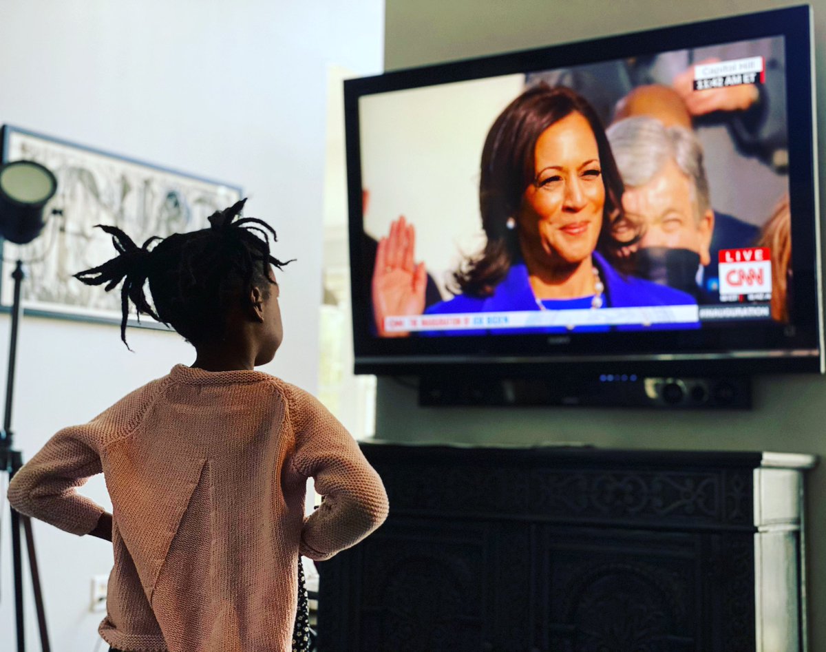 dradinad's tweet photo. @mayaharris_ #Inauguration2021 #whatadayforourcountry #pavingtheway #blackgirlmagic #yeswecan https://t.co/oD9kqYX8n8
