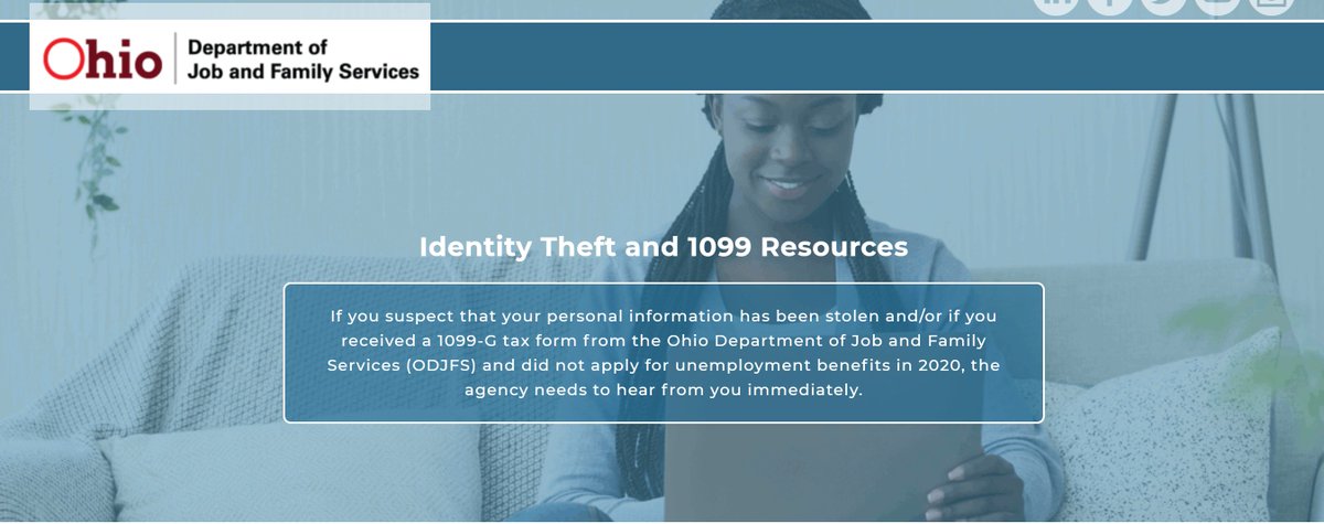 OhioJFS's tweet photo. If you suspect your identity was stolen and used to file a fraudulent unemployment claim, here’s what to do👇  
Step 1️⃣ : Report Identity Theft to ODJFS ➡️ https://t.co/P6RPjpBsjr 
Step 2️⃣ : File Your Taxes 
Step 3️⃣ : Protect Your Identity https://t.co/ENsfNRCJC3
