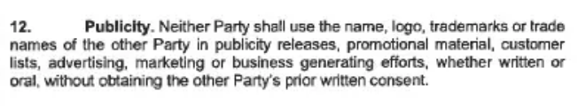 The contract has an explicit clause of no-publicity!I'm curious-Is this a thing every time Palantir does business?