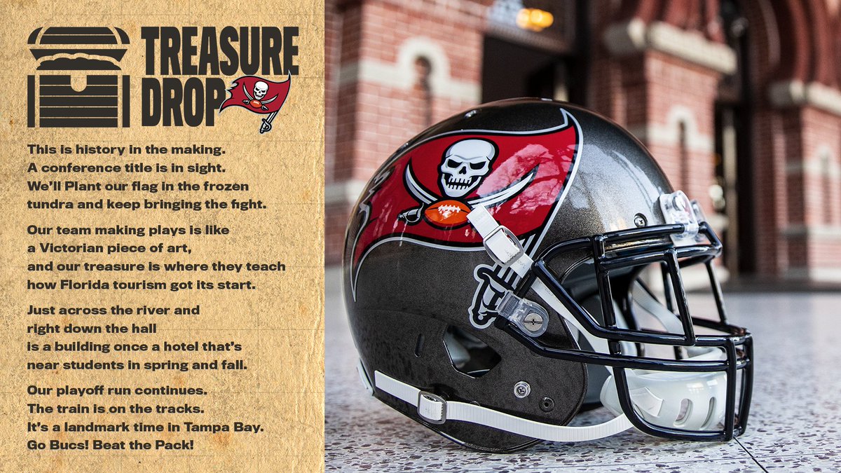 98rocktampabay's tweet photo. Hey Bucs Fans! Ready to test your mind? If you can figure out this riddle, you could win a @Buccaneers Prize pack & get qualified for a grand prize. Enter at https://t.co/AfQIQuU7II #GoBucs #TreasureDrop https://t.co/dPWiT2i1Qh