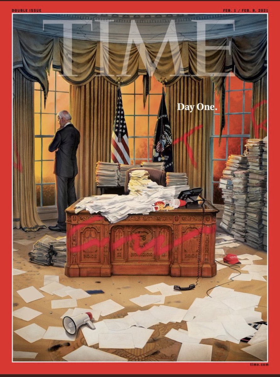 wblau's tweet image. Time, Economist, Spiegel. 
Similar theme. After the demolition.