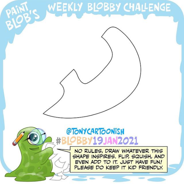OswaldRaynaud's tweet photo. Nouveau Shape Challenge sur le compte de @tonycartoonish Et l'idée de réaliser un petit bestiaire me semble bien sympathique #blobby19jan2021 #tcShapeChallenge #drawingexercises #artchallenge #drawingchallenge #shapechallenge #drawexercise #creature #creatureart #bestiaire https://t.co/8WJBJFKcau