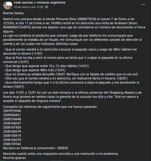 federochlin's tweet image. Esto es real @PersonalAr ?