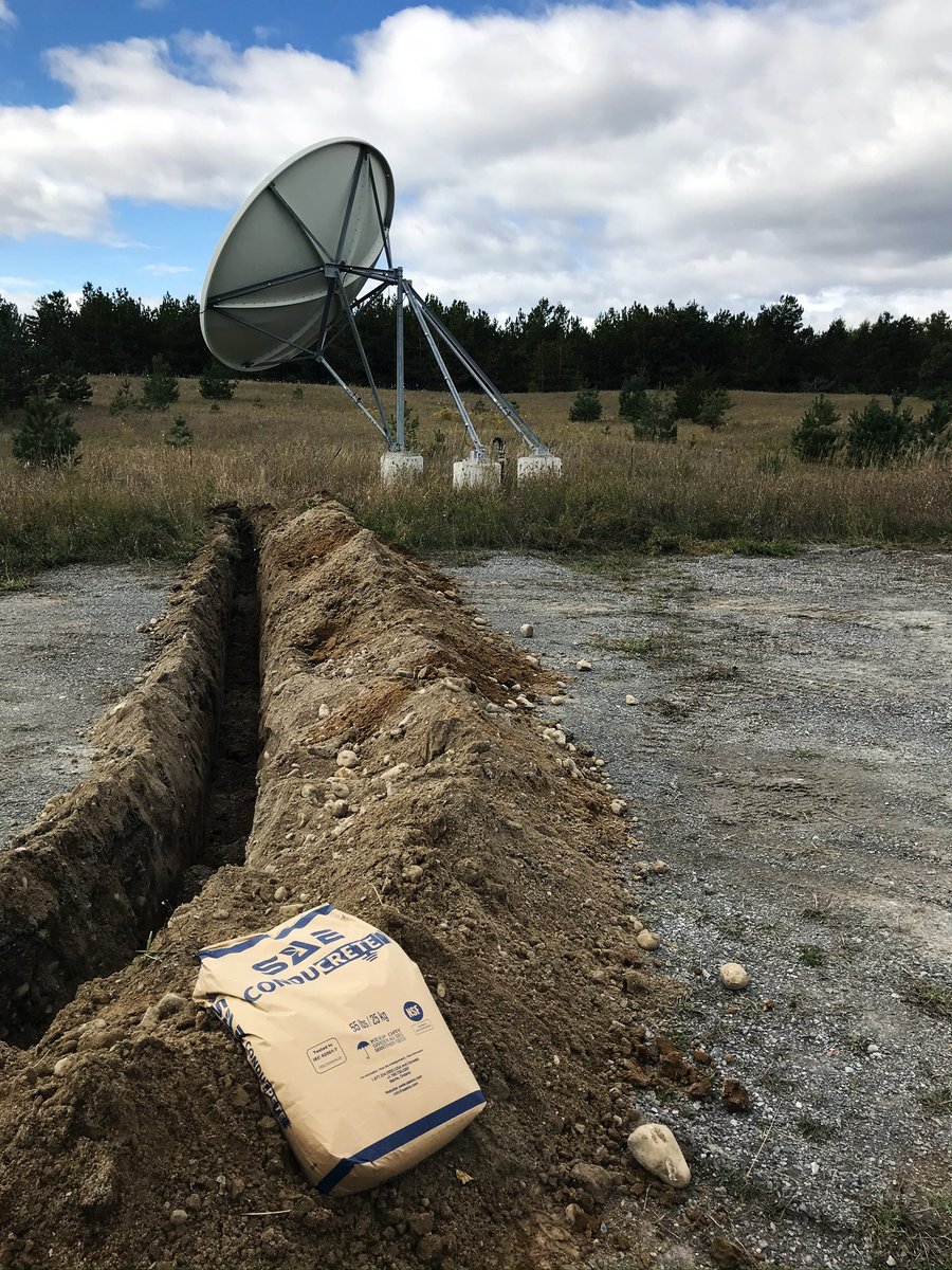 sae_inc's tweet photo. SAE is a full-service manufacturer, providing innovative solutions for electrical #grounding and cathodic protection challenges. Check out this great snapshot of a horizontal #electrode install with Conducrete® conductive backfill, captured south of Peterborough, ON. #therealSAE https://t.co/HuEbG83s0y