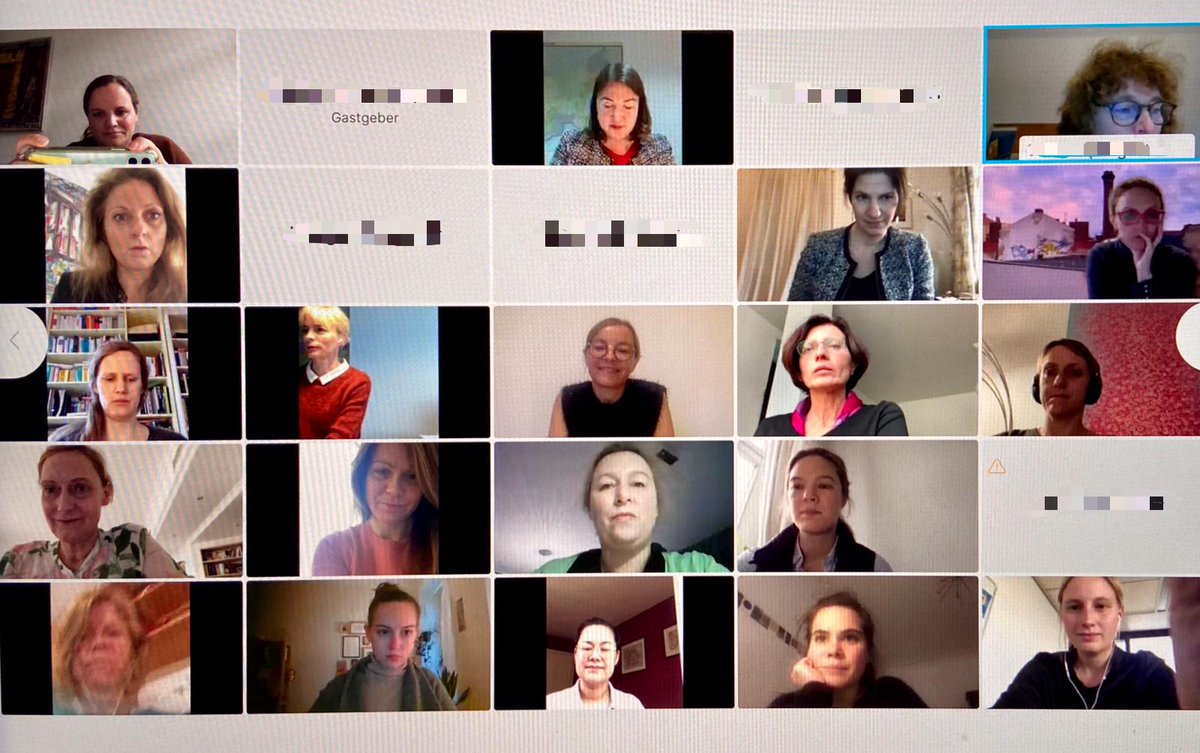 Einblicke in unsere virtuelle Mitgliederversammlung mit Kolleginnen u.a. aus 🇩🇪🇨🇴🇮🇱🇷🇺🇪🇺🇹🇳 und 🇨🇦. Wir starten ins neue Jahr mit neuem Vorstand und vielen Ideen für mehr #GenderEquality im <a href="/AuswaertigesAmt/">Auswärtiges Amt</a>