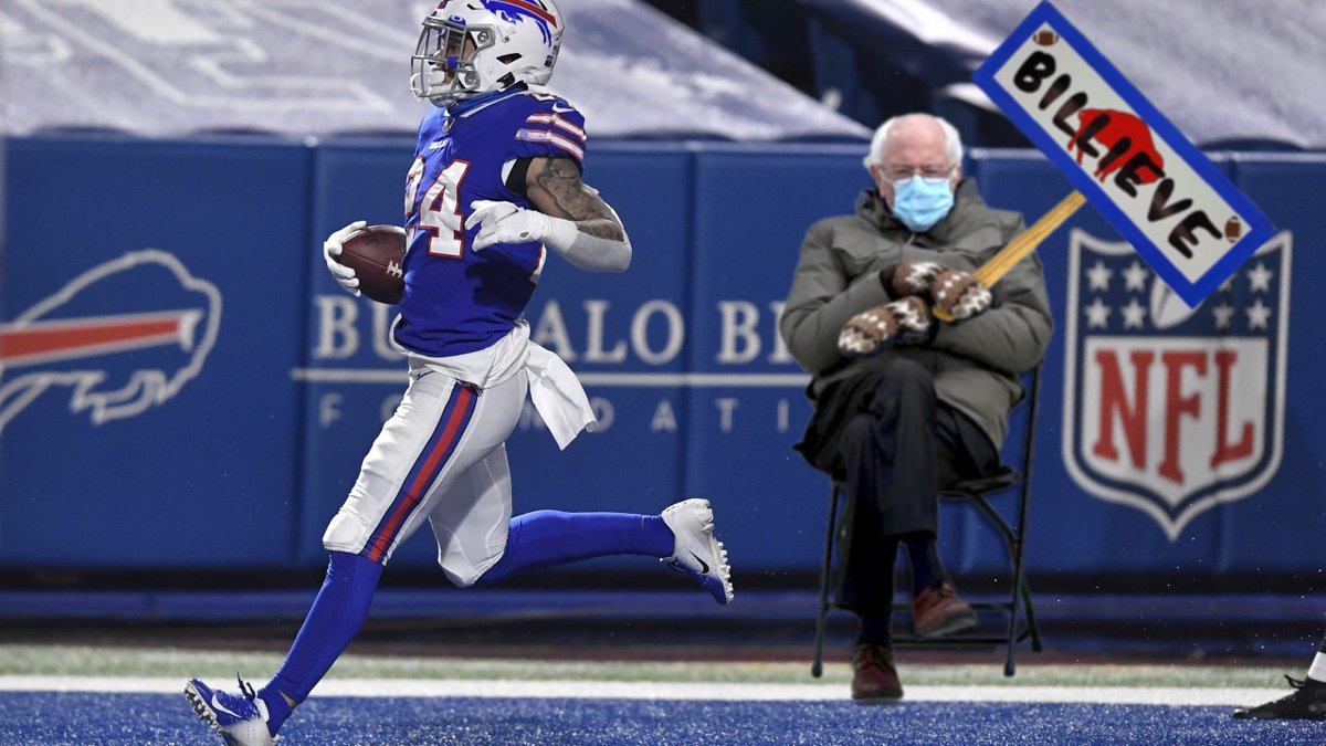 ransomtech's tweet photo. Billieve! Go, Bills!
#bernie #meme #mittens https://t.co/93g4RGaWpl