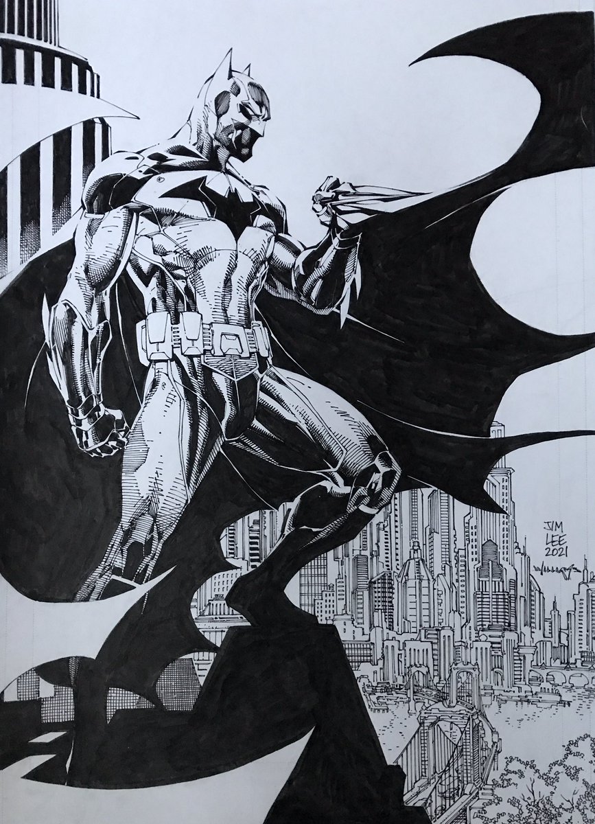 Future State-Batman Next #4 variant cover inks over some smooth <a href="/JimLee/">Jim Lee</a> pencils.