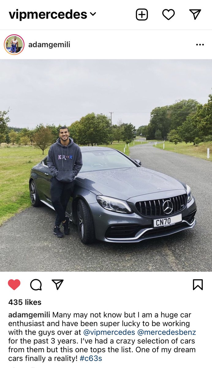 VIPmerc's tweet image. Pleasure to supply a C63 AMG Coupe to @Adam_Gemili. Another high performance car after many previous models and hopefully many more in the future... This will take some beating however 😬