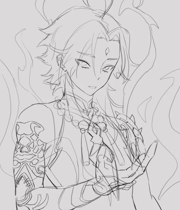 xiao wip for this month's patreon reward ❤️ 