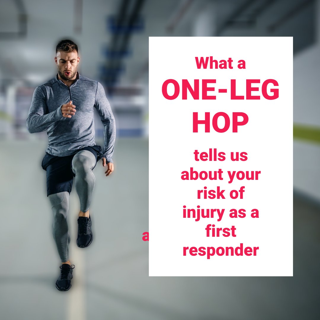 A simple one leg hop can help us determine if your hips or knees move too much when compared with thousands of other movement assessments, and can put you at higher risk of injury. Find out more: justrebound.com/vitality #ReboundVitality #SafeMovement #FirstResponders #Assessment