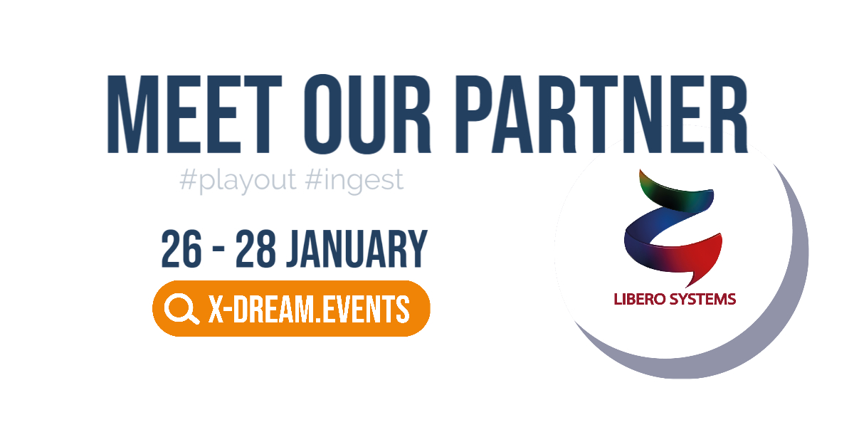 x_dream_group's tweet photo. Meet our vendor partner @Liberosystems (Turkey) on x-dream-events on 26 – 28 January 2021.

Register now, watch live stream from our Munich studio and book personal product demo 👉 https://t.co/CKPgcBT9wF

#playout #recording #multiviewer #broadcasting #xdreamevents https://t.co/MmVcG5qOCX