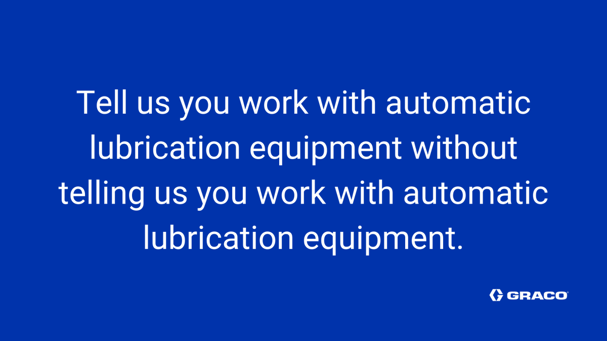 Are you an #autolube pro? Share with us your experience.