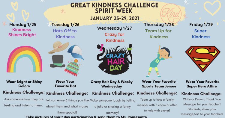 So excited for The Great Kindness Challenge next week! Kindness matters! @OsideUSD @OsideSup