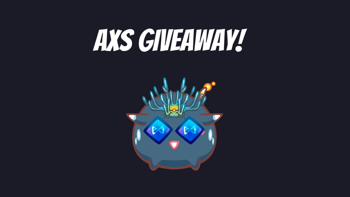 Jihoz_Axie's tweet photo. ✨ $AXS giveaway!

To celebrate hitting 100 subs on my first day on Youtube we're gonna give away 50 $AXS!

To qualify:

- Retweet this, follow me, follow @AxieInfinity 
- Subscribe to my channel: https://t.co/SbLtcNBTdc
- Tag 2 friends in comments

Picking winner in 7 days! https://t.co/fuFmpL1sSW