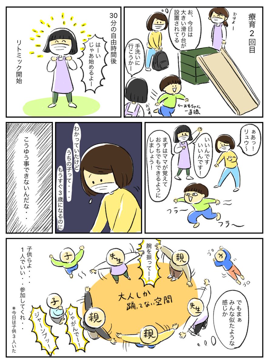 療育2回目に行ってきた
今はとりあえず楽しく通えればいい時期らしいので気長に! 