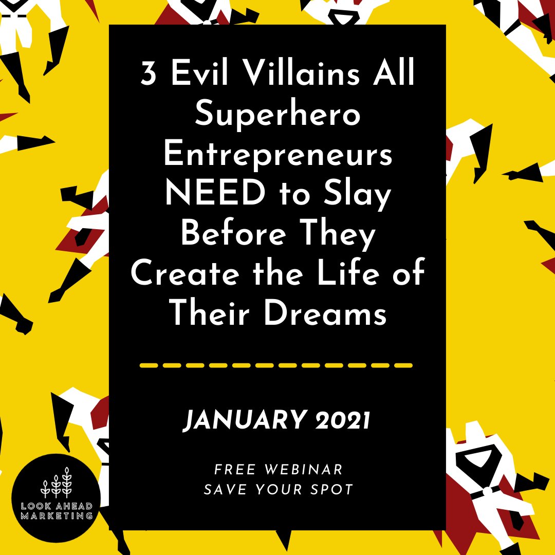 This is your daily reminder to BE A SUPERHERO ENTREPRENEUR! Make sure to attend “3 Evil Villains all Superhero Entrepreneurs NEED to Slay Before They Create the Life of Their Dreams” Be the REAL SUPERHERO of your business. Be inspired and be amazing. xp822.isrefer.com/go/jv0121/a161/