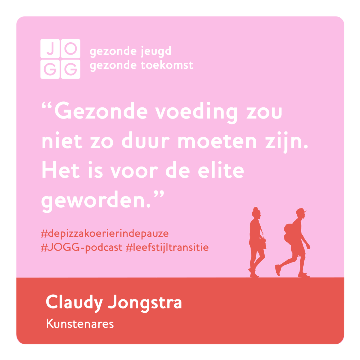 JOGGNL's tweet photo. JOGG-podcast alert: #depizzakoerierindepauze | Hoe maken we gezond gewoon? In deze podcastserie gaan wij met @sytskejellema op zoek naar antwoorden. Luister de derde editie 'Zelf maken: Dé sleutel tot verandering' met @claudy_jongstra https://t.co/x6bf4nORAY #leefstijltransitie https://t.co/SxAC8h7MOW
