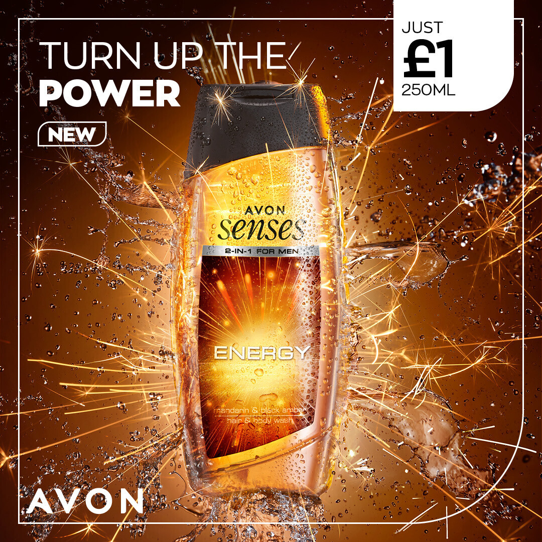 AvonRRT's tweet photo. Turn the power up with a high-voltage shot of mandarin and amber-stone 💛
 It's brand new 2-in-1 hair &amp; body wash, and costs just £1 for 250ml or £1.50 for 500ml. 

#ShowerGel #EveryDayEssentials #LoveThis

https://t.co/IAY7Vo3woC https://t.co/3MVN4311hQ