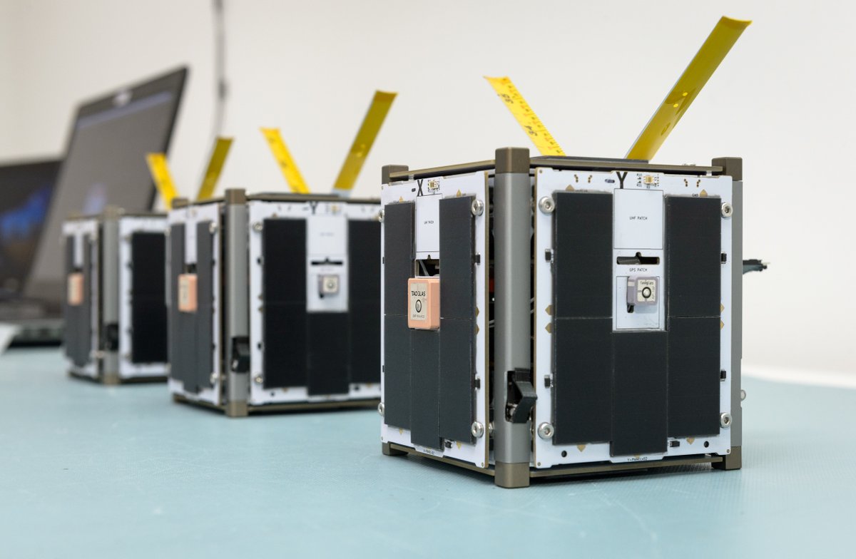 A trio of tiny CubeSats <a href="/VR3xSpace/">V-R3x</a> is slated for launch on a <a href="/NASA/">NASA</a> mission that could set the stage for swarms of small satellites able to work together cooperatively and autonomously. Zac Manchester <a href="/CMU_Robotics/">CMU Robotics Institute</a> is principal investigator. bit.ly/390TSCl