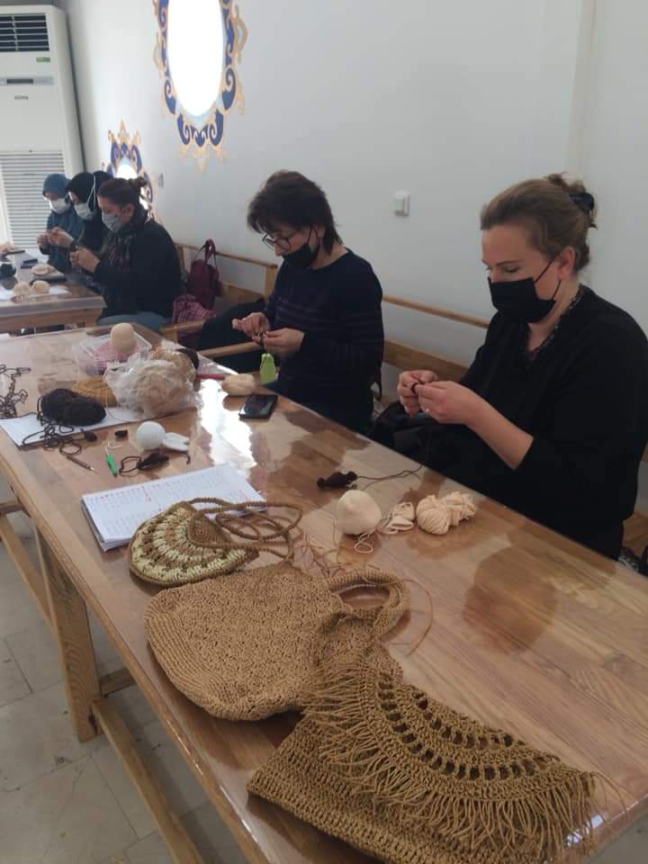 Denizli Bozkurt Ortaokulu atölyesinde çalışma.