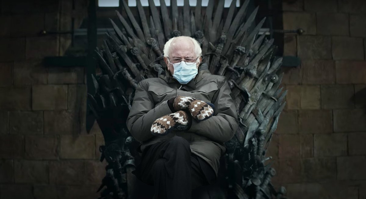 Bernie's playing for the endgame.